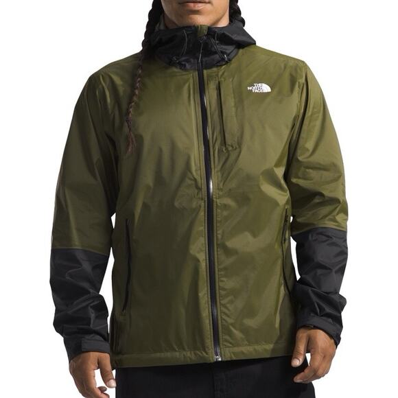 The North Face Alta Vista Rain Jacket Size 2XL Mens Forest Olive Tnf Black - Picture 2 of 16